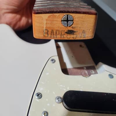 Vintage Fender Mustang 1965 - Olympic White Over Daphne Blue image 14