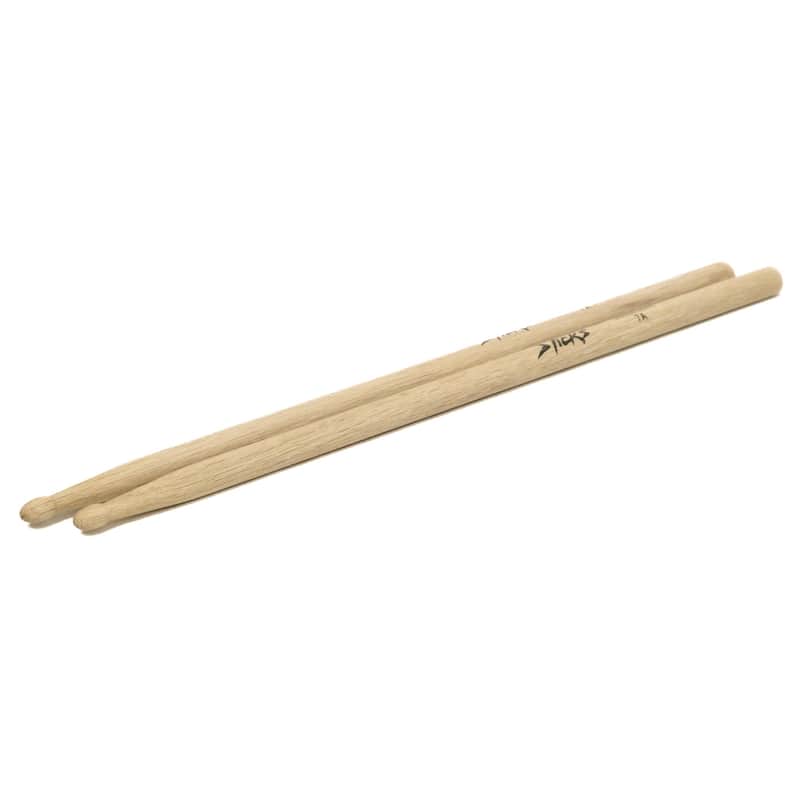 On-Stage HW7A Hickory 7A Wood Drum Sticks with Wood Tips, 1-Pair OnStage image 1