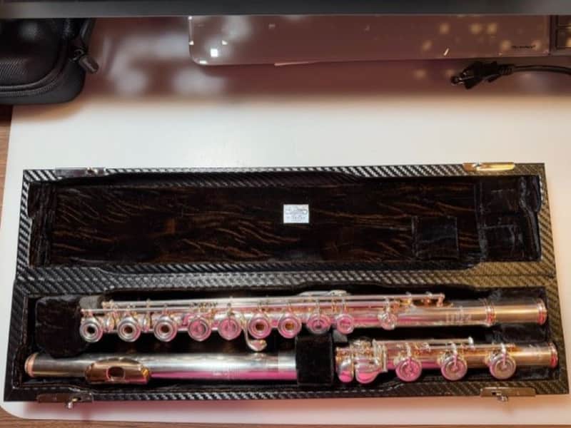 Wiseman traditional flute case 2015-18 - carbon-fibre effect finish image 1