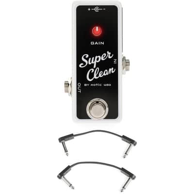 Xotic Super Clean Buffer Mini Buffer Pedal with 3 Patch Cables image 2
