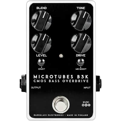 Darkglass Electronics Microtubes B3K V2 Bass Overdrive Effects Pedal - Black & White image 1