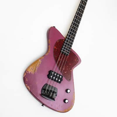 DWG Custom 34" Proto 4-String Bass Guitar Relic Roasted Pine image 3