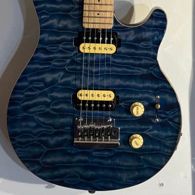 Sterling AX3 SUB Blue Quilted Maple--Axis 2010s - Trans Blue image 8