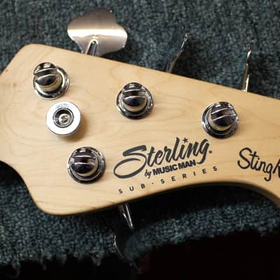 Sterling SUB StingRay Ray4 Electric Bass Guitar Trans Blue Satin image 15
