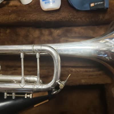 Cheap Bach Stradivarius 180S37 Silver Trumpet--Chem Cleaned, Serviced, Extras! image 6