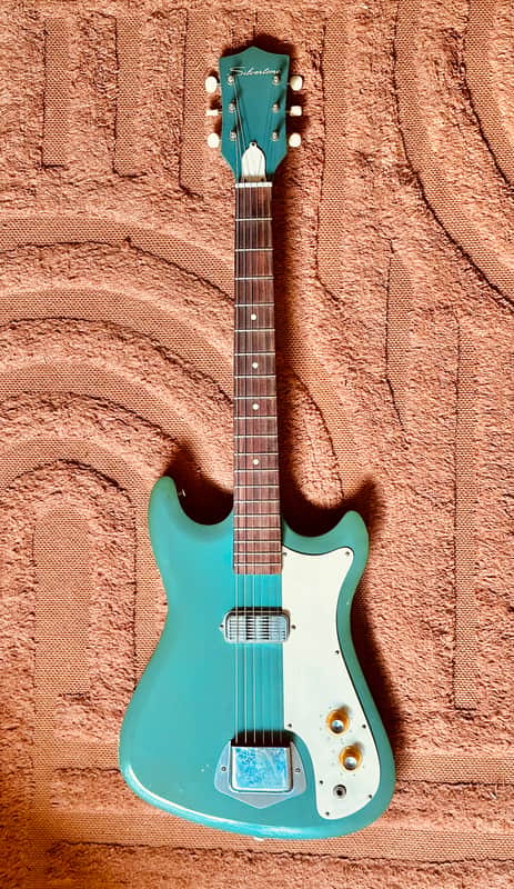 Beautiful Silvertone 1413 1965 - Turquoise - All original image 1