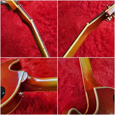 Rare - Aria Pro II LC-800 1977 - Cherry Sunburst - Les Paul Custom - Ebony Fretboard & Mother Of Pearl Inlays - Made In Japan - MIJ image 13