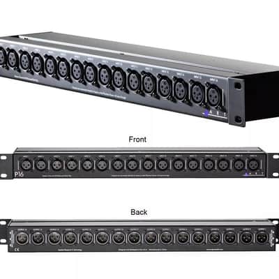 Mamba 16 XLR Male to 2 DB25 Tascam Analog Pinout 1RU Patch Bay