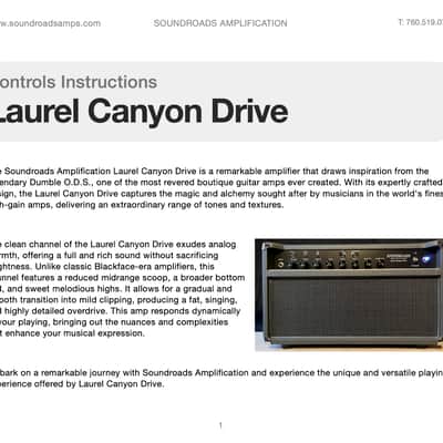 Soundroads Amplification Canyon Drive 2022 - Gray tolex image 6