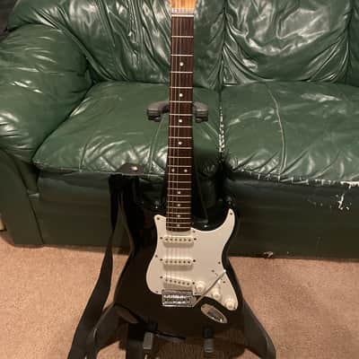 Fender Squire Stratocaster 20th Anniversary 2002 - Black/White image 1