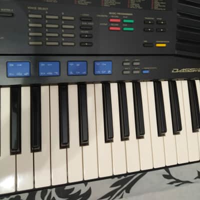 YAMAHA PSR-47 SYNTH KEYBOARD 1990 MIDI PROGRAMMED HARD CASE image 5