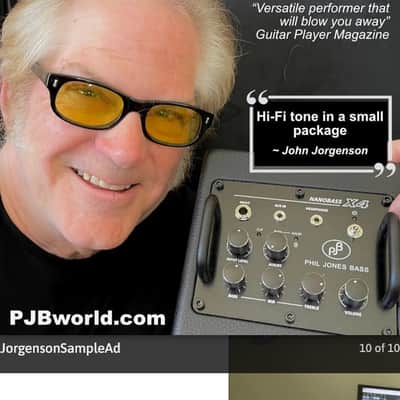 Phil Jones X4C Nanobass 35-Watt 1x4" Bass Combo, White, Multi Ins. combo w/Bluetooth, USB Power Bank Input image 9