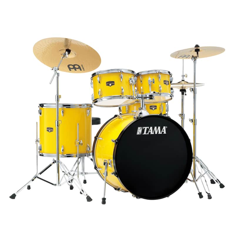 Tama Imperialstar 5-Pc Complete Drum Kit w/22" Kick - Electric Yellow image 1
