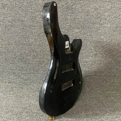 Black Solid Basswood Electric Bass Body for Right Hand image 9