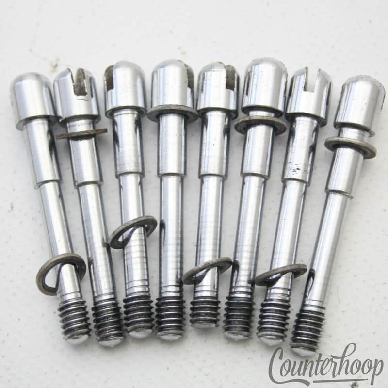 Premier 8x 1 5/8"Slotted Tension T-Rods Snare/Floor Tom Drum Elite UK Vintage60s image 1