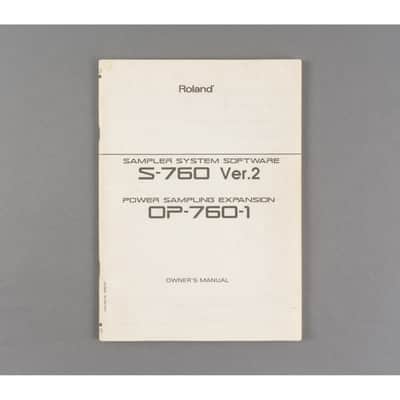 Roland S-760 Ver 2 Owner's Manual [USED]