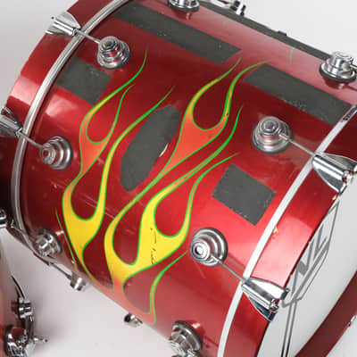 DW Collectors Series 3-Piece Flame Drum Kit (Kick, Snare, Floor Tom) Owned by Brian Setzer image 3