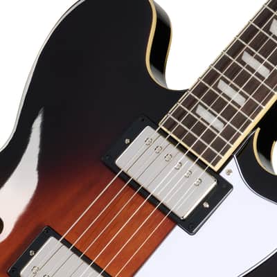 Epiphone Bonehead Riviera Electric Guitar - Dark Tobacco Burst image 6