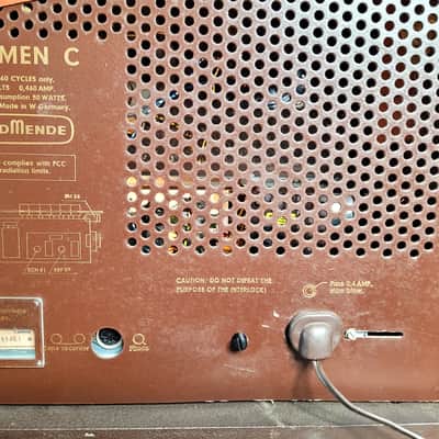 Nordmende Carmen C Tube Radio Vintage Rare Great Condition image 11