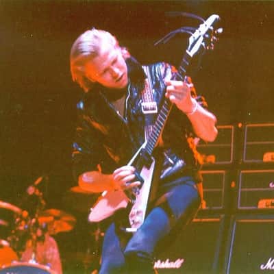 ESP/Edwards Flying V M. Shenker Model 2006 (black and white) image 11