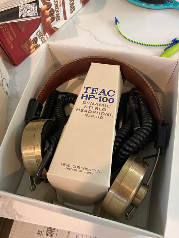 Teac HP-100 1970s vintage Japan headphones open back 1/4” | Reverb