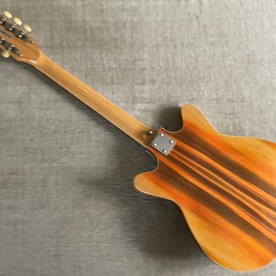 1960’s Teisco EP-8T WILDWOOD Hollowbody Electric Guitar MIJ Japan Rare Finish Surf’s Up Psychedelic image 9