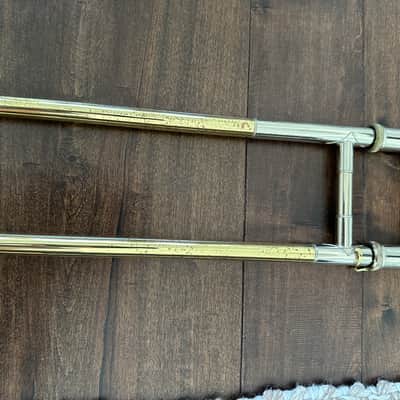 Bach 36 Stradivarius Professional Model Tenor Trombone with Traditional F Rotor 2010s - Clear-Lacquered Brass image 11
