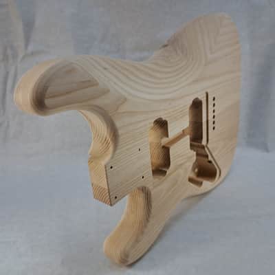 Unfinished Ash HxH Hardtail guitar body - fits Fender Strat Stratocaster necks J2421 image 9