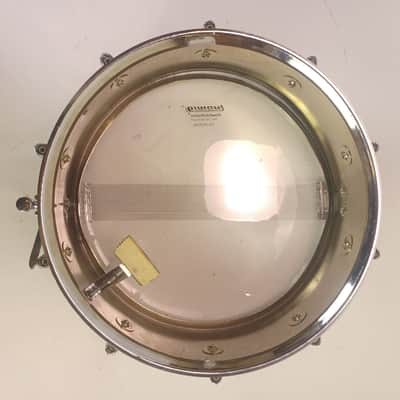 Premier 5.5x14" #37 Hi-Fi Brushed Chrome-Aluminum Metal Shell Snare Drum Vintage image 8