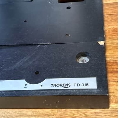 Thorens TD 316 Turntable Black Plinth And Metal Board Part Repair image 4