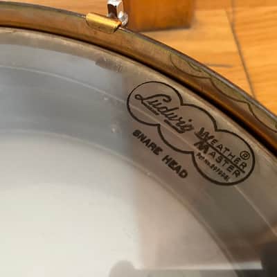 Ludwig  Black Beauty 14x4 Snare Drum  Vintage 20s Dance Model image 22