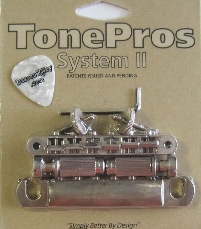 TonePros LPV02-AN Aged Nickel Vintage Tuneomatic with Aluminum Tailpiece Set image 1