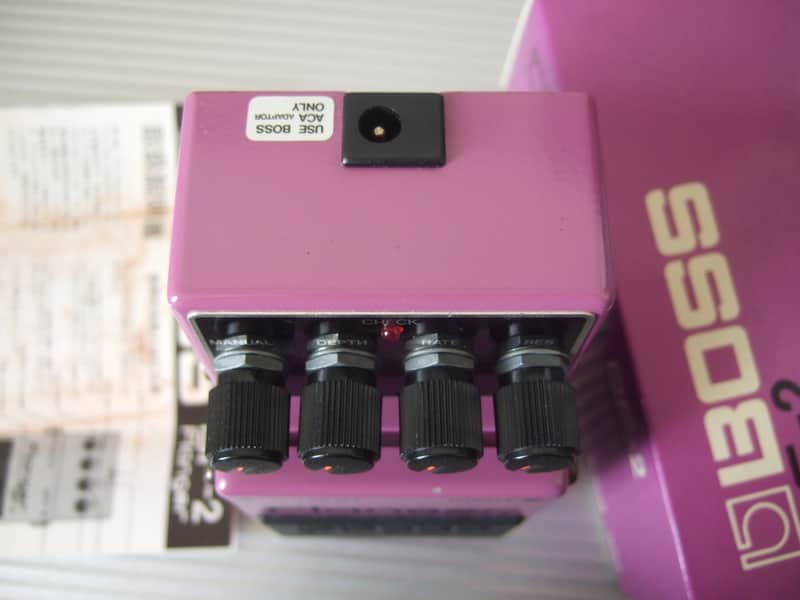 RARE 1984 Boss BF-2 Flanger w/ Original Box & Manual / MIJ Made in