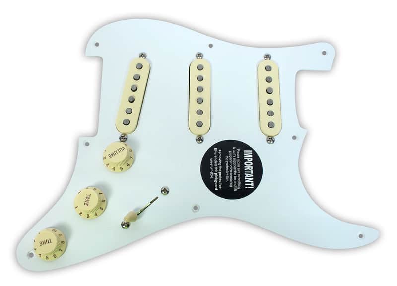 920D Custom Shop 402-201-11 Fender Custom Shop Eric Johnson Pickups Loaded 1-Ply 8-Hole Strat Pickguard image 1
