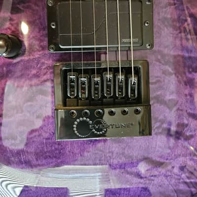 ESP LTD H-1000 EVERTUNE LH See Thru Purple Sunburst image 2