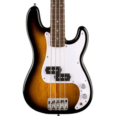 Fender Squier Mini Precision Bass Guitar, 2-Color Sunburst, Laurel Fingerboard image 3