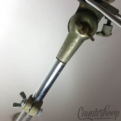 *Trixon Flat-Base Snare Drum Stand Vintage 60s Germany Chrome Flush Tube-Legs* image 3