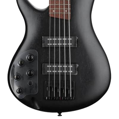 Ibanez Standard SR305EBL Left-handed Bass Guitar - Weathered Black image 1