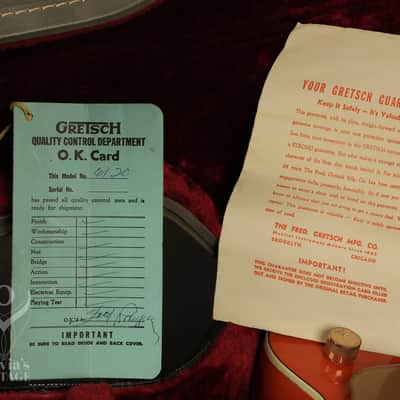 1964 Gretsch Chet Atkins 6120 Nashville Western Orange with HANG TAG image 22