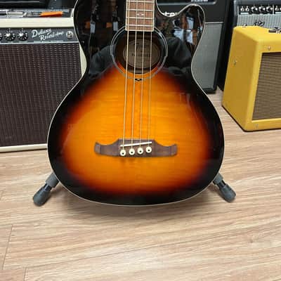 Fender FA-450CE 4-String Maple / Mahogany Acoustic Bass with Laurel Fretboard 3-Tone Sunburst image 2