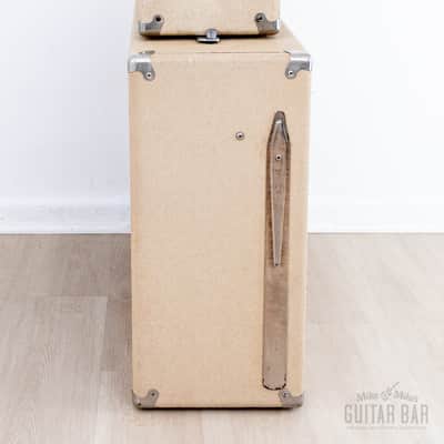 1962 Fender Showman Blonde Brown Panel Vintage Piggyback Tube Amp 1x15 Tone Ring w/ JBL D130F image 6