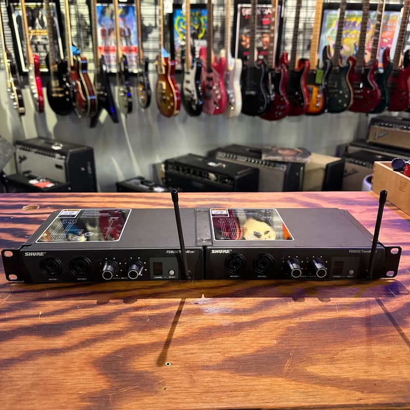 Shure  PSM200 Wireless Transmixers Dual Rackmount Unit Pair image 1