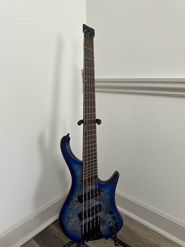 Ibanez EHB1505MS-PLF Bass Workshop 2020 - Present - Pacific Blue Burst Flat image 1