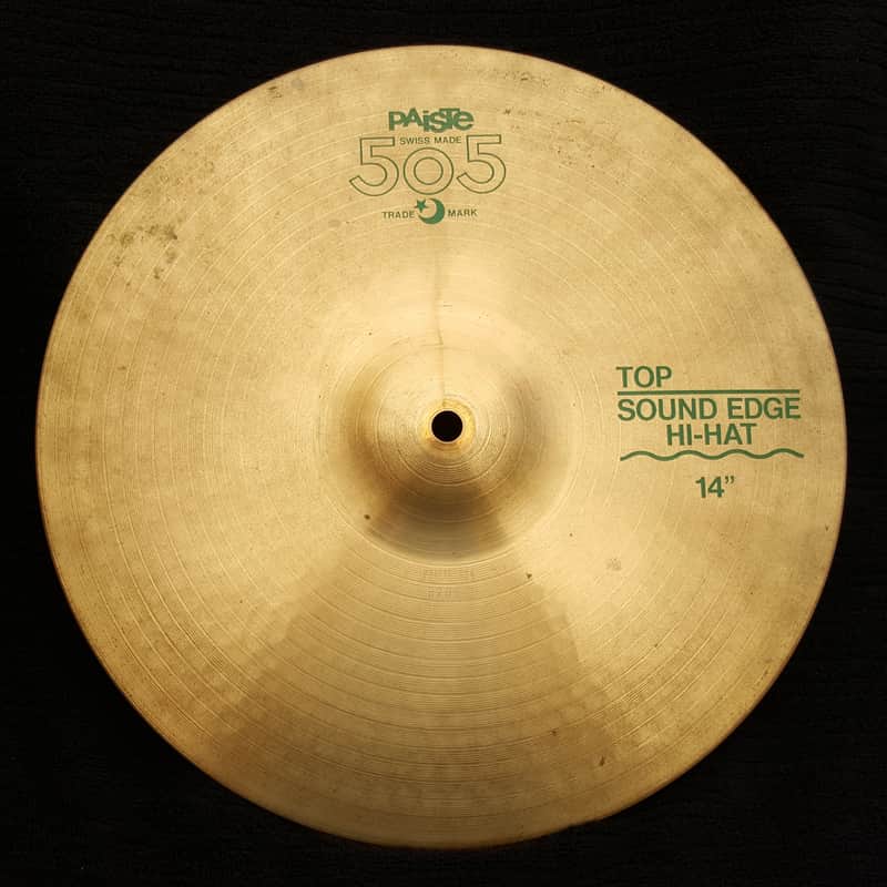 Paiste 14" 505 "Green Label" Sound Edge Hi-Hat Cymbals (Pair) image 1