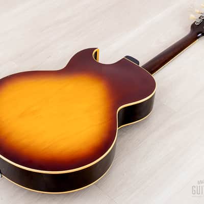 1969 Gibson ES-175 D Vintage Hollowbody Guitar Ice Tea Sunburst w/ Pre-T Top Patent Stickers, Case image 15