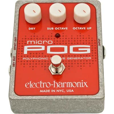 Electro Harmonix Micro POG Polyphonic Octave Generator Guitar Effects Pedal image 1