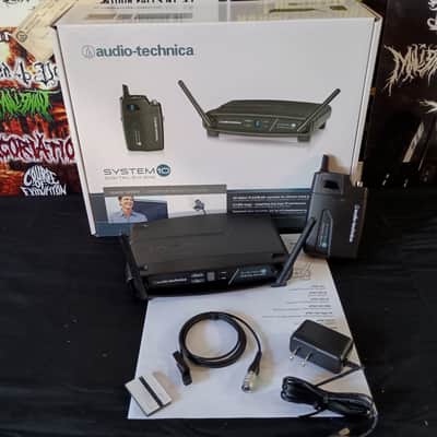 Audio-Technica ATW-1101/L System 10 Digital Wireless Lavalier Microphone System - Black image 1