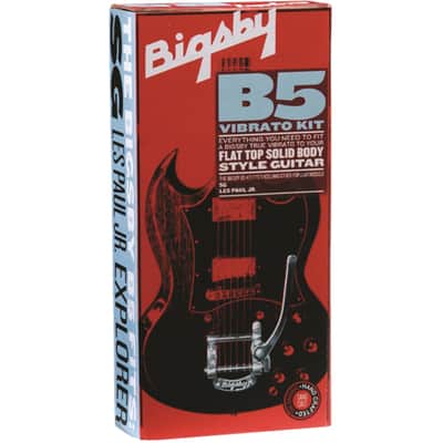 Bigsby Tailpiece B5 Vibrato Kit, Polished Aluminum (Red Box)