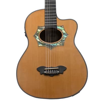 Oscar Schmidt OH30SCE Latin Collection Solid Cedar Top 6-String Acoustic-Electric Requinto Guitar w/Gig Bag image 3