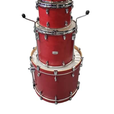 Yamaha TMP2F4 Tour Custom 22x16/16x15/12x8/10x8" 4pc Shell Pack, Candy Apple Stain image 1